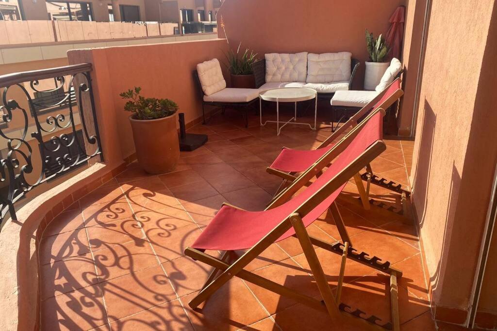Sunny Terrace & Comfy Beds In Marrakech Apartment Marrakesh Luaran gambar