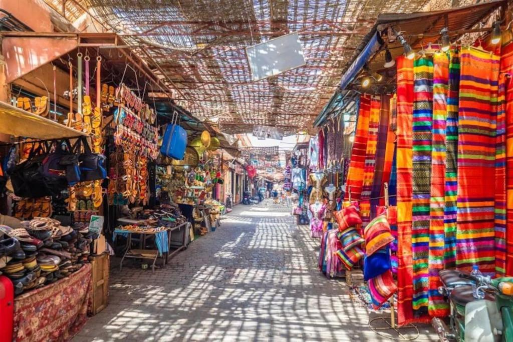 Sunny Terrace & Comfy Beds In Marrakech Apartment Marrakesh Luaran gambar