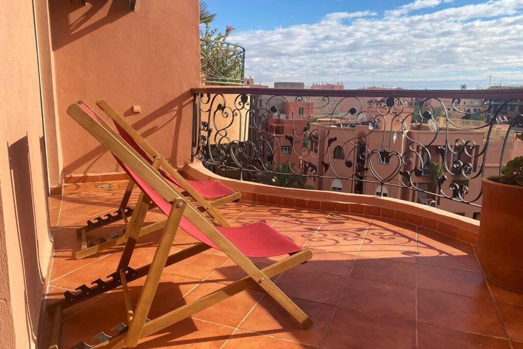 Sunny Terrace & Comfy Beds In Marrakech Apartment Marrakesh Luaran gambar